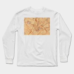 Antique Marble Pattern Texture Design Long Sleeve T-Shirt